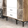 Hanah Home Armario Kumsal PTP Nogal y Blanco